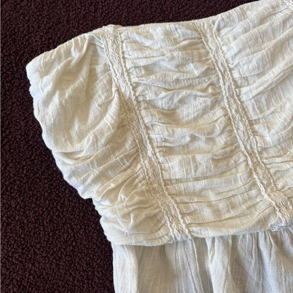 Free people fun in the sun top peplum, size L